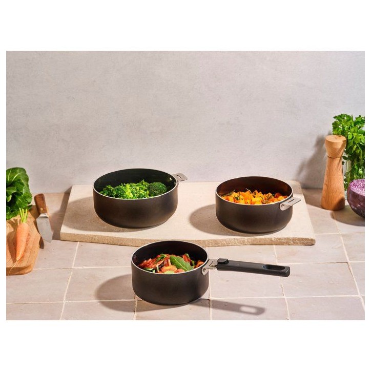 Casseroles - COSY & TRENDY - Click Set 3 - 16 a 20 cm - Antiadhésif - Poignée amovible Casseroles - COSY & TRENDY - Click Set 3 - 16 a 20 cm - Antiadhésif - Poignée amovible