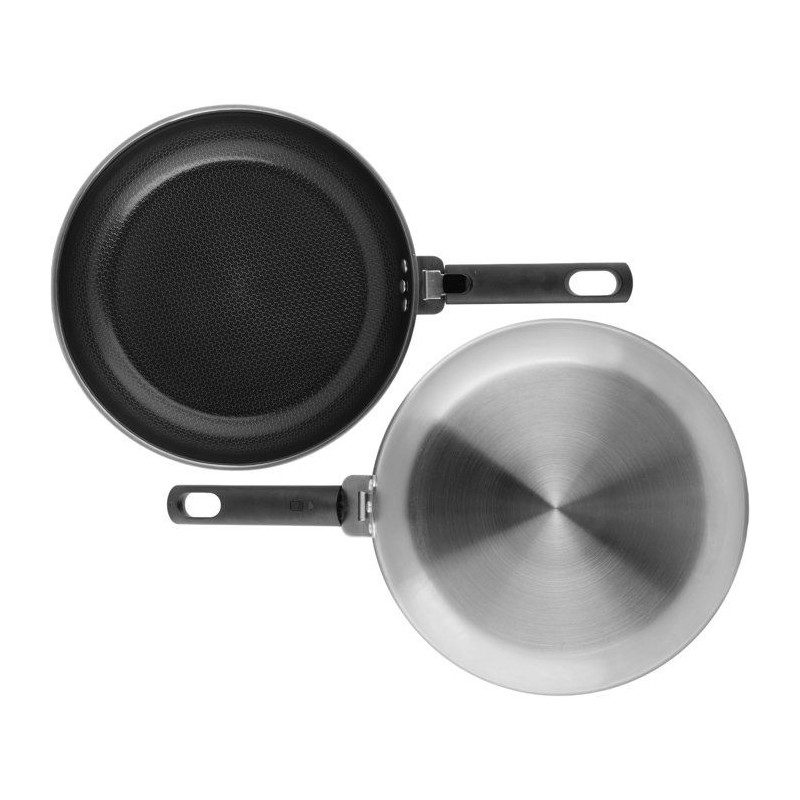 Poeles - COSY & TRENDY - Elegance Set 2 - 24+28 cm - Noir - Aluminium