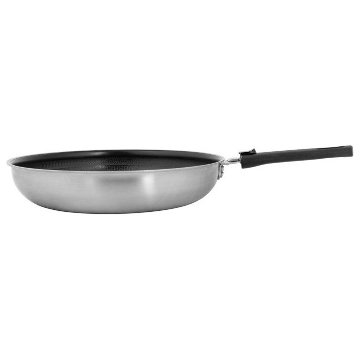 Poeles - COSY & TRENDY - Elegance Set 2 - 24+28 cm - Noir - Aluminium recyclé - Tous feux
