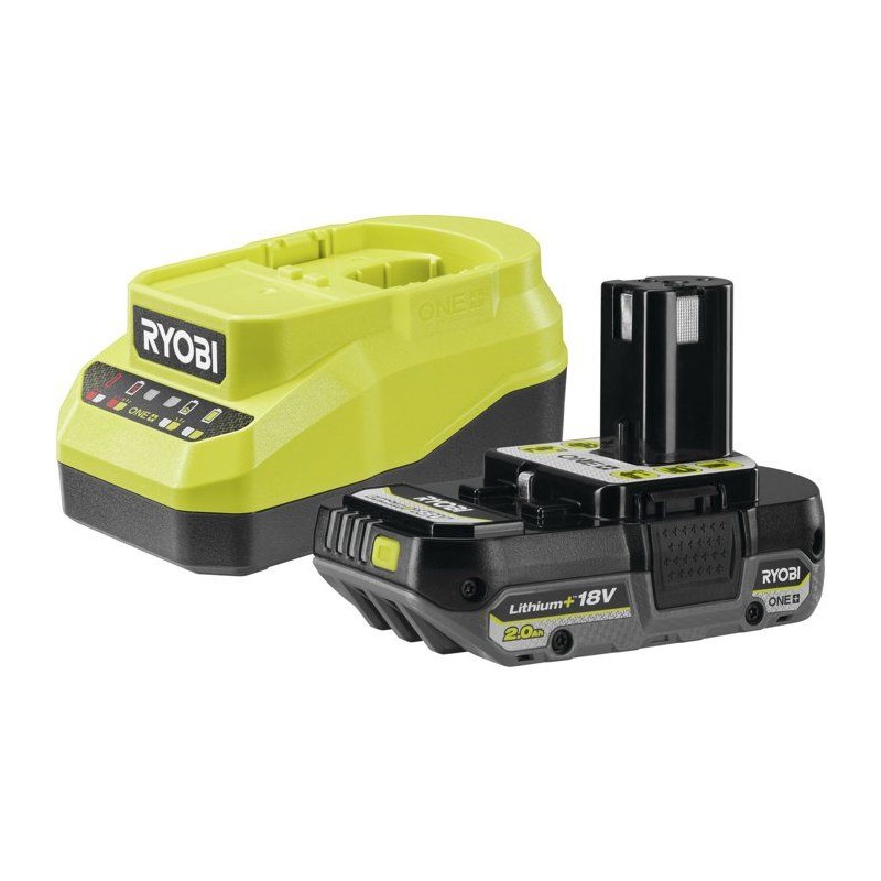 RYOBI Kit batterie 2Ah + chargeur 18V ONE+ - RC18120A-120C