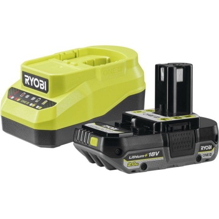 RYOBI Kit batterie 2Ah + chargeur 18V ONE+ - RC18120A-120C