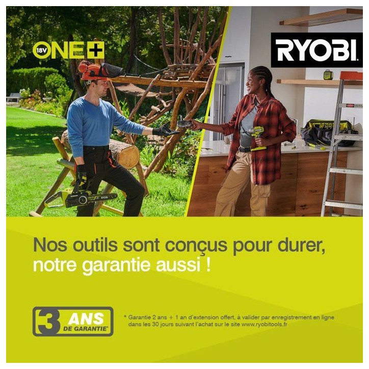RYOBI Kit batterie 2Ah + chargeur 18V ONE+ - RC18120A-120C