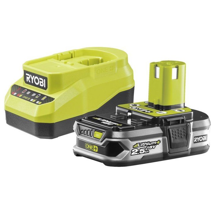 RYOBI Kit batterie 2,5Ah + chargeur 18V ONE+ - RC18120A-125