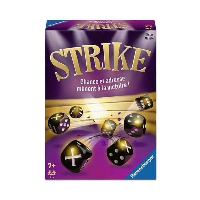 Ravensburger - Strike - Jeu d'ambiance - Jeu de dés famille ou entre