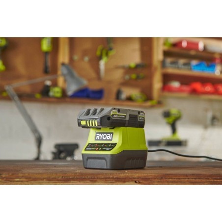RYOBI Chargeur Lithium+ 18V ONE+ recharge batterie 2Ah en 1h - sans batterie - RC1812A