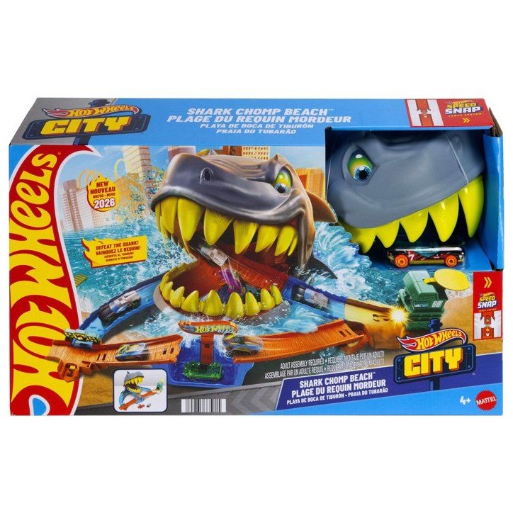 Circuit - HOT WHEELS - Attaque du requin JHL96 - Pistes multiples - Action - Véhicule