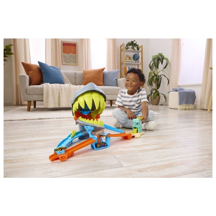 Circuit - HOT WHEELS - Attaque du requin JHL96 - Pistes multiples - Action - Véhicule