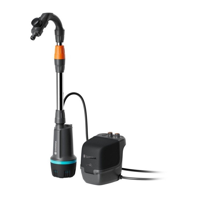 Pompe pour collecteur d'eau de pluie - GARDENA - 2400 - Batterie Li-io
