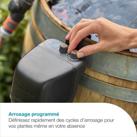 Pompe pour collecteur d'eau de pluie - GARDENA - 2400 - Batterie Li-ion 18V 2,5Ah - Garantie 5 ans