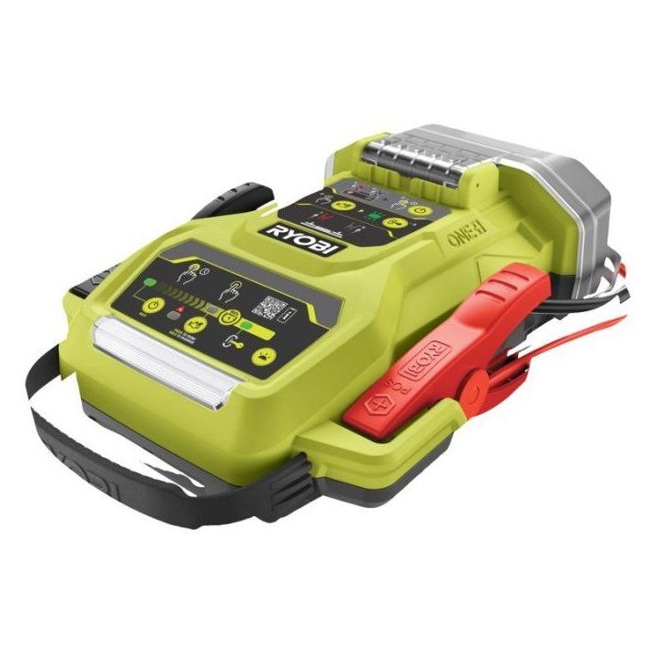 RYOBI Booster de démarrage 18V ONE+ sécurité anti-étincelles - sans batterie ni chargeur - RJSC18-0