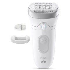 Épilateur électrique - BRAUN - SE7-011 - 2 modes - 40 min - Étanche - Blanc