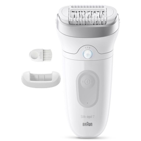 Épilateur électrique - BRAUN - SE7-011 - 2 modes - 40 min - Étanche - Blanc