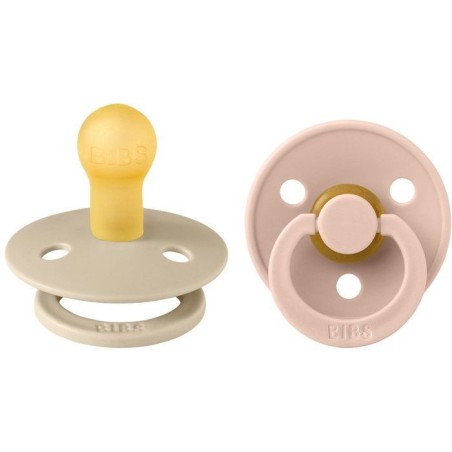 Sucette bébé - BIBS - Colour - Embout rond - Pack de 2 - Caoutchouc