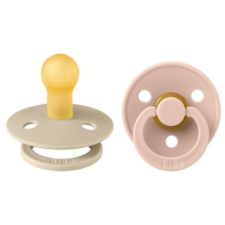 Sucette bébé - BIBS - Colour - Embout rond - Pack de 2 - Caoutchouc naturel - Taille 1 Vanilla Blush Sucette bébé - BIBS - Colour - Embout rond - Pack de 2 - Caoutchouc naturel - Taille 1 Vanilla Blush