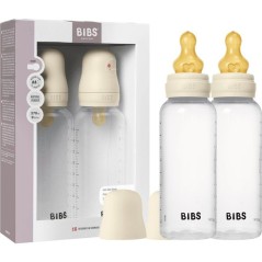 Biberon bébé - BIBS - Embout rond - Caoutchouc naturel - 270 ml - D