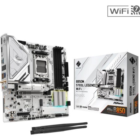 Carte mere - ASROCK - B850M Steel Legend WiFi - Socket AM5 - DDR5 - WiFi 7