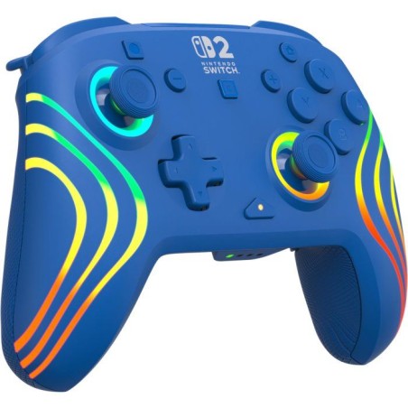 Manette Gaming sans fil RGB - TURTLE BEACH - Afterglow Wave pour Nintendo Switch 2 - Bleu