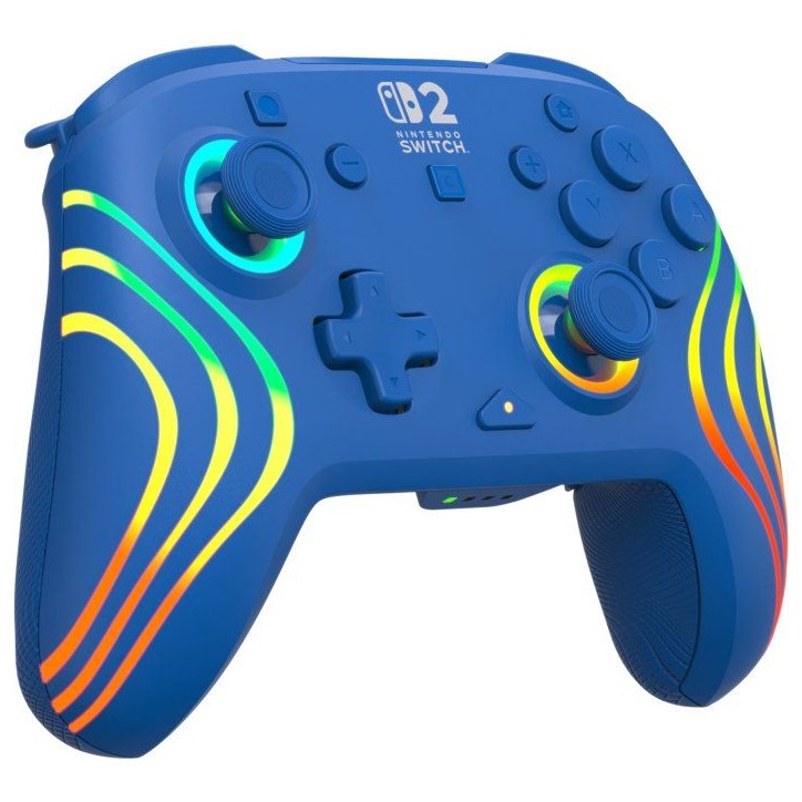 Manette Gaming sans fil RGB - TURTLE BEACH - Afterglow Wave pour Nintendo Switch 2 - Bleu Manette Gaming sans fil RGB - TURTLE BEACH - Afterglow Wave pour Nintendo Switch 2 - Bleu