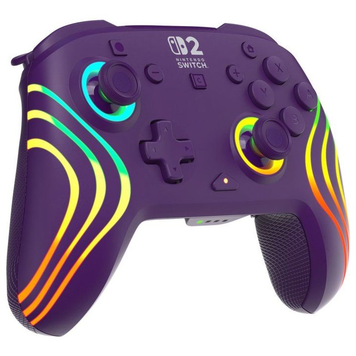 Manette Gaming sans fil RGB - TURTLE BEACH - Afterglow Wave pour Nintendo Switch 2 - Violet