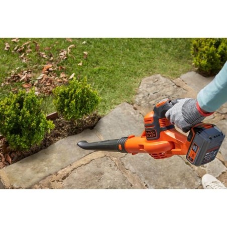 Souffleur sans fil BLACK+DECKER - GWC1820PCB-XJ - 18V - Débit d'air de 209km/h - Sans batterie et chargeur
