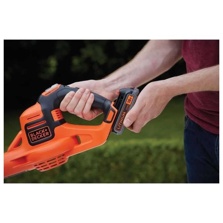 Souffleur sans fil BLACK+DECKER - GWC1820PCB-XJ - 18V - Débit d'air de 209km/h - Sans batterie et chargeur