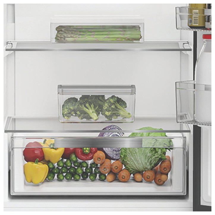 Réfrigérateur combiné - WHIRLPOOL - WHK26404XP5E - Classe D - 6e Sens Dual No Frost - 355 L - 59,5 x 66,3 x 203,5 cm - Inox Réfrigérateur combiné - WHIRLPOOL - WHK26404XP5E - Classe D - 6e Sens Dual No Frost - 355 L - 59,5 x 66,3 x 203,5 cm - Inox