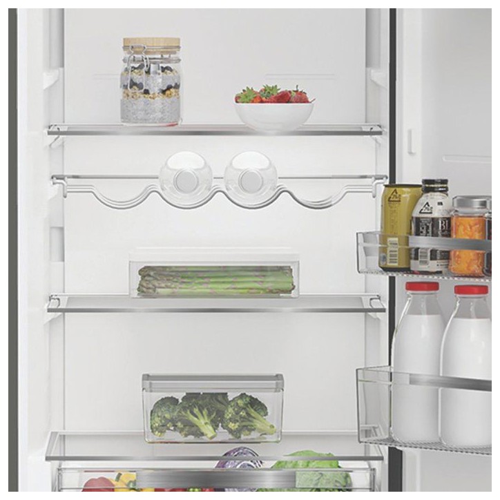 Réfrigérateur combiné - WHIRLPOOL - WHK26404XP5E - Classe D - 6e Sens Dual No Frost - 355 L - 59,5 x 66,3 x 203,5 cm - Inox Réfrigérateur combiné - WHIRLPOOL - WHK26404XP5E - Classe D - 6e Sens Dual No Frost - 355 L - 59,5 x 66,3 x 203,5 cm - Inox