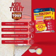 Lot de 2 rubans adhésifs double face - CYANOLIT - KOLTOUT RUBAN - Str