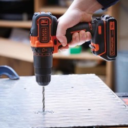 Perceuse a percussion sans fil - 18V - BLACK+DECKER - BDCHD18S32-QW -