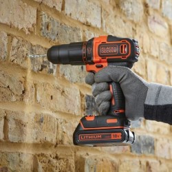 Perceuse a percussion sans fil - 18V - BLACK+DECKER - BDCHD18S32-QW -