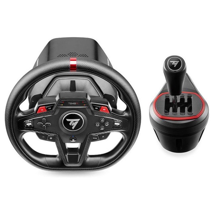 Pack volant - THRUSTMASTER - T248R Shifter Pack - Volant T248R - Levier de vitesse TH8S - Pédalier PC PlayStation Pack volant - THRUSTMASTER - T248R Shifter Pack - Volant T248R - Levier de vitesse TH8S - Pédalier PC PlayStation