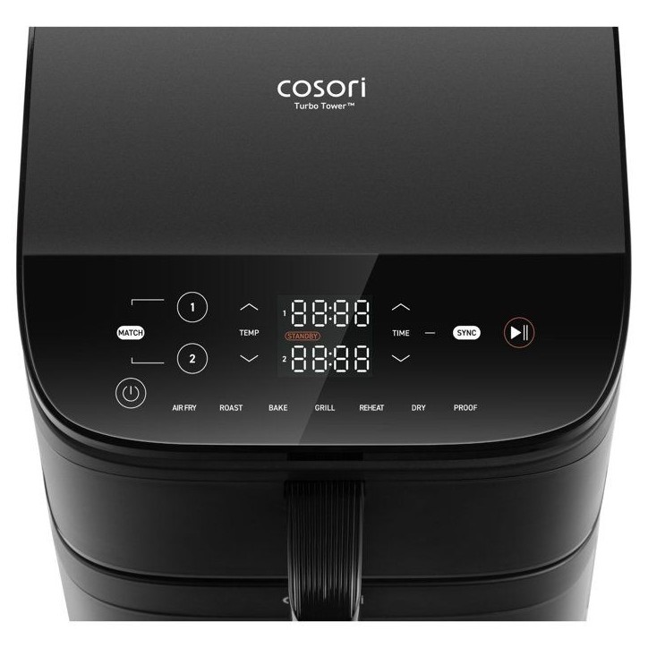 Friteuse sans huile COSORI - Air Fryer Turbo Tower - Capacité 10,8L - 7 programmes - 2630W - Noir Friteuse sans huile COSORI - Air Fryer Turbo Tower - Capacité 10,8L - 7 programmes - 2630W - Noir