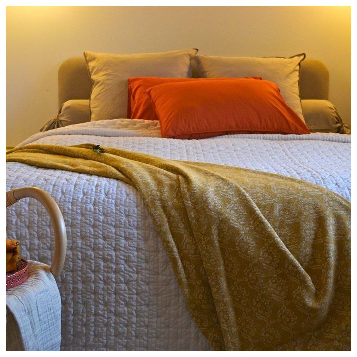 Edredon - Toison d'Or - Blanc/Beige - 140 x 160