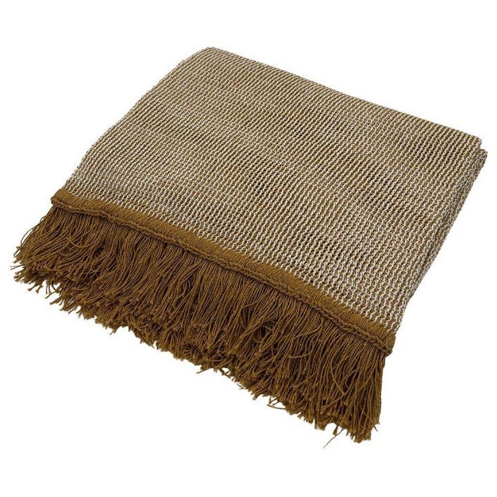 Rideau Portiere - Toison d'Or - Ocre & Ecru - 140 x 240 Rideau Portiere - Toison d'Or - Ocre & Ecru - 140 x 240