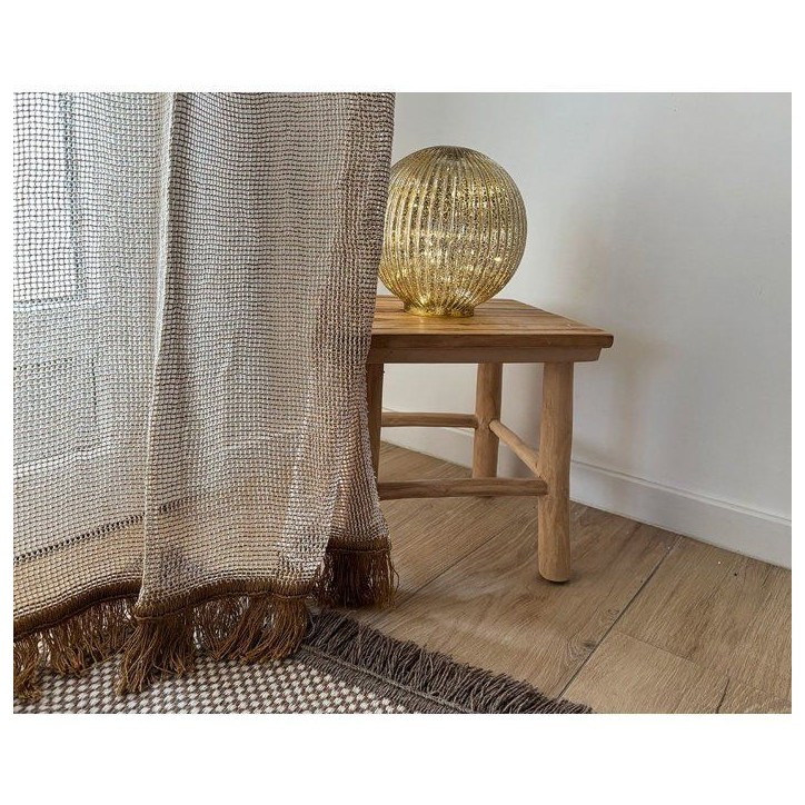 Rideau Portiere - Toison d'Or - Ocre & Ecru - 140 x 240 Rideau Portiere - Toison d'Or - Ocre & Ecru - 140 x 240