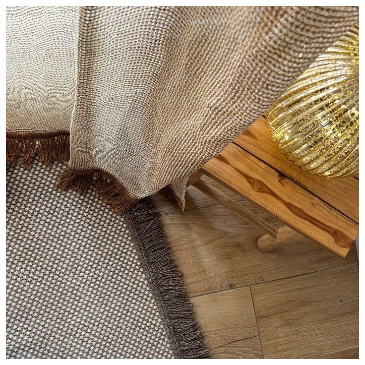 Rideau Portiere - Toison d'Or - Ocre & Ecru - 140 x 240 Rideau Portiere - Toison d'Or - Ocre & Ecru - 140 x 240