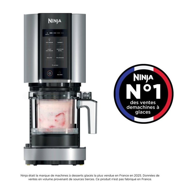 Machine a glace et sorbetiere Ninja CREAMi NC302EU – 7 programmes -