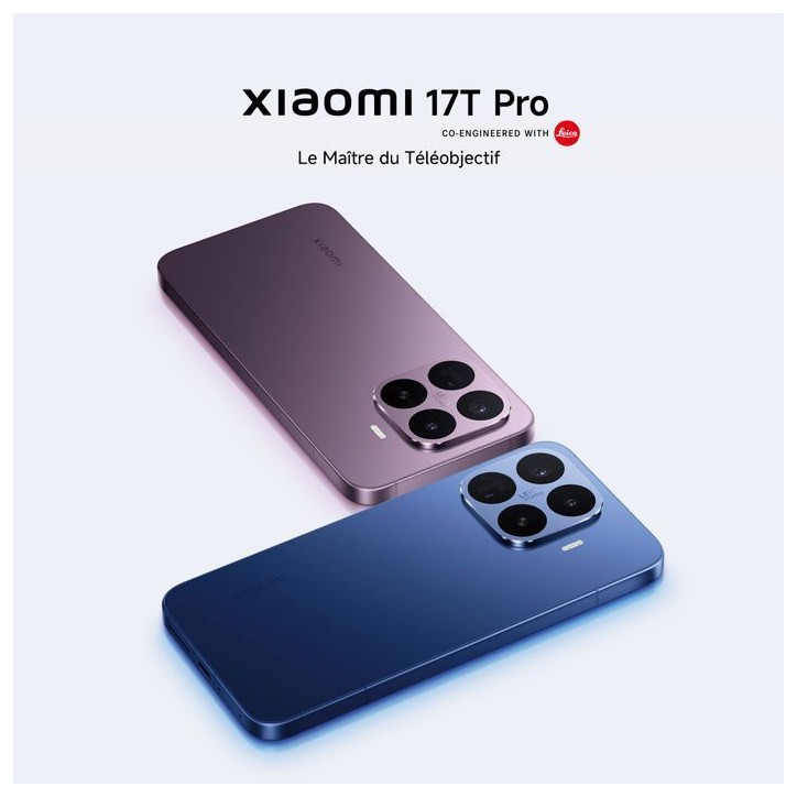 [Officiel] Xiaomi 17T Pro, Smartphone 12+512GO, Noir, Téléobjectif Leica 5 x, Batterie en silicium-carbone de 7 000 mAh (typ)