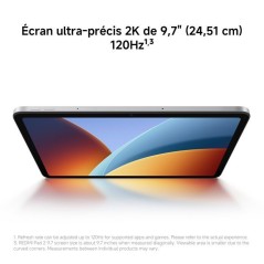 REDMI Pad 2 9.7, 4+128 GO, Gris Graphite, Écran 9,7 pouces (24,51 cm)