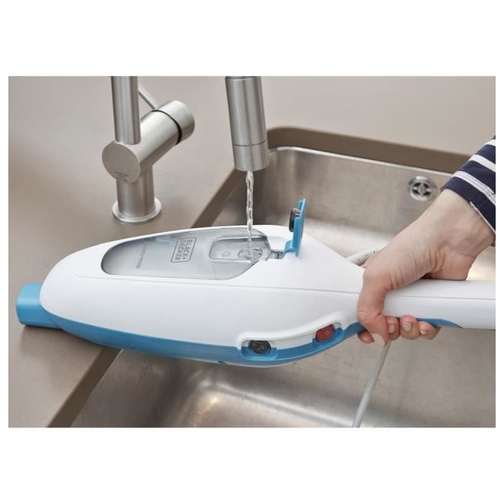 BLACK+DECKER - FSMH13E5-QS - Balai vapeur avec nettoyeur a main 5 en 1 1300W - Réservoir : 350 ml - Câble :4.8M