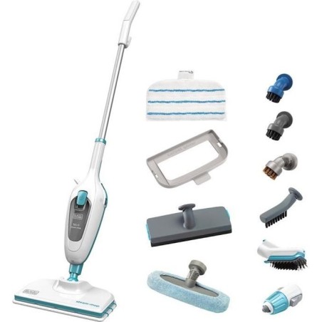 BLACK+DECKER - FSMH13E10-QW - Balai Vapeur Avec Nettoyeur a Main 1300W