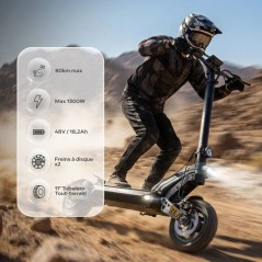 Trottinette électrique - URBANGLIDE - GT PRO - 1300W - pneus tubeless