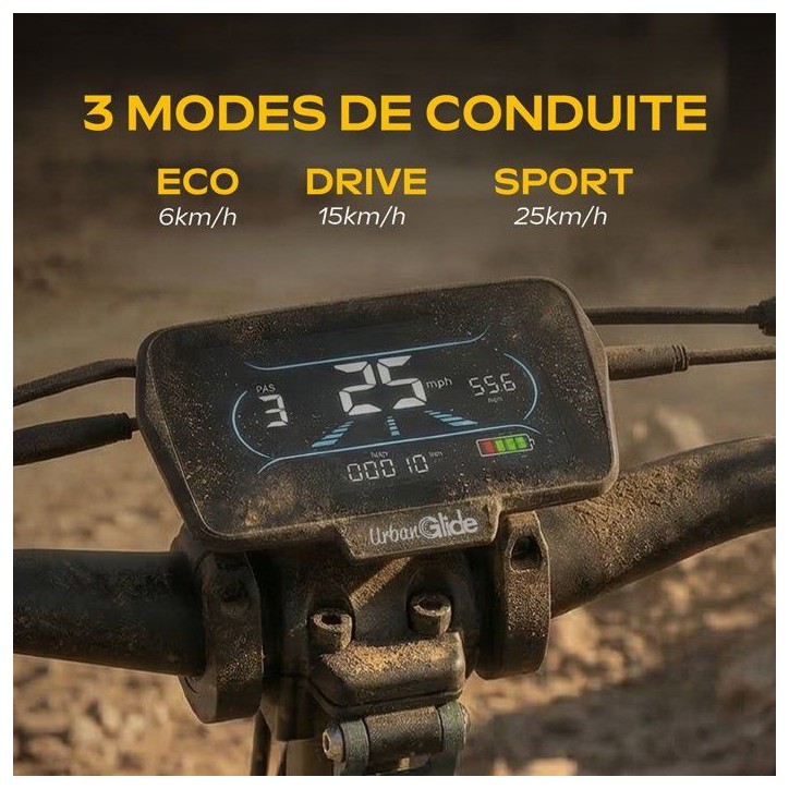 Trottinette électrique - URBANGLIDE - GT PRO - 1300W - pneus tubeless 11 Trottinette électrique - URBANGLIDE - GT PRO - 1300W - pneus tubeless 11