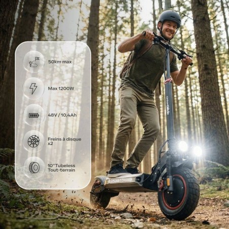 Trottinette électrique - URBANGLIDE - ECROSS GO - 1200W - batterie 48V 10,4Ah