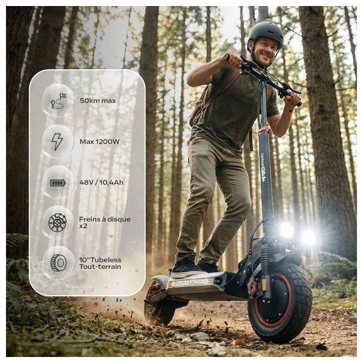 Trottinette électrique - URBANGLIDE - ECROSS GO - 1200W - batterie 48V 10,4Ah Trottinette électrique - URBANGLIDE - ECROSS GO - 1200W - batterie 48V 10,4Ah