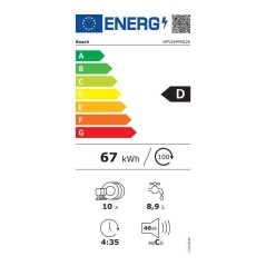 Lave-vaisselle tout encastrable BOSCH SPV2HMX02E SER2 - 10 couverts -