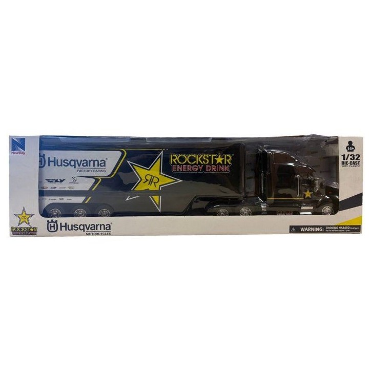 Camion miniature de collection - NEWRAY - Rockstar Energy Husqvarna Factory - 1/32 Camion miniature de collection - NEWRAY - Rockstar Energy Husqvarna Factory - 1/32