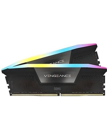 RAM - CORSAIR Vengeance RGB DDR5 - 32GB 2x16GB DIMM - 5200MHz - Unbuffered, 40-40-40-77, XMP 3.0, Black Heatspreader, RGB LED, 1