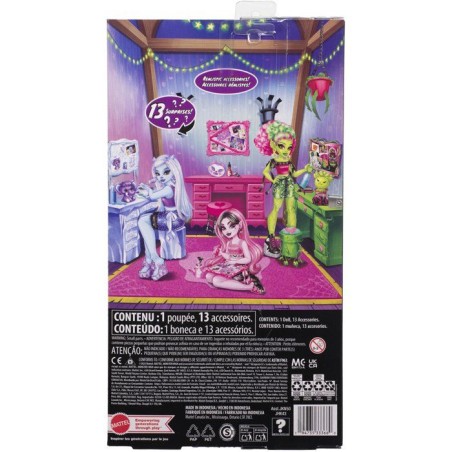 Playset beauté - MONSTER HIGH - Draculaura JHK43 - Poupée - 14 accessoires - Animal