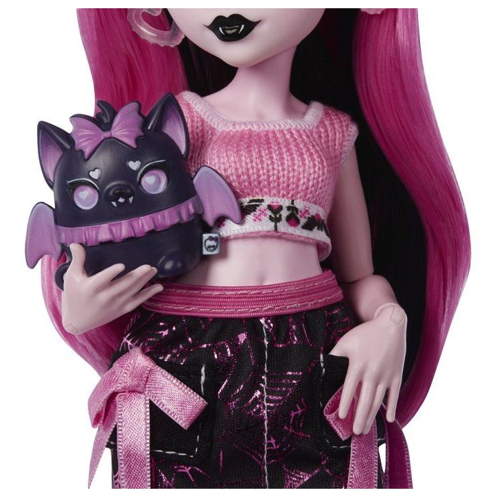 Playset beauté - MONSTER HIGH - Draculaura JHK43 - Poupée - 14 accessoires - Animal